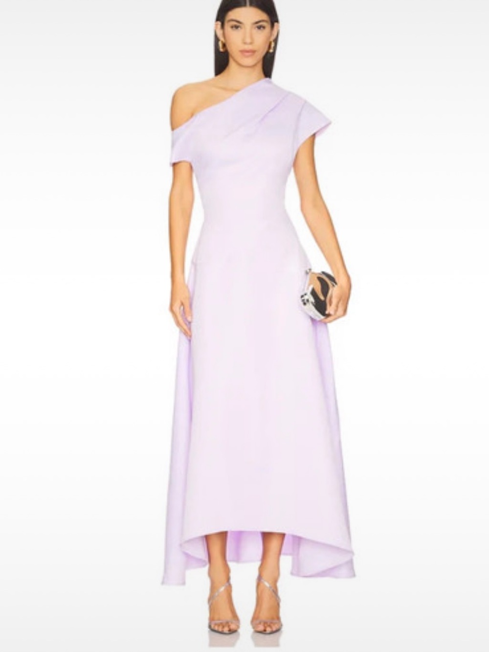 Elliatt One-Shoulder Lilac High-Low Gown